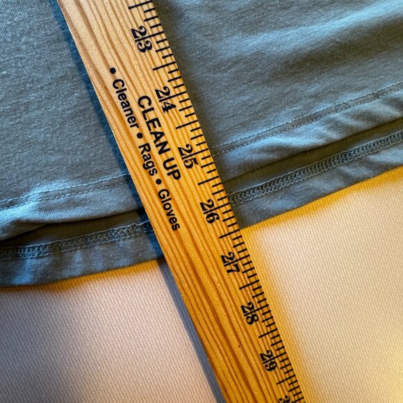 Columbia Easy Does It Tee Womens LG Blue Short Cuffed Dolman Sleeve Curved Hem - Picture 6 of 8